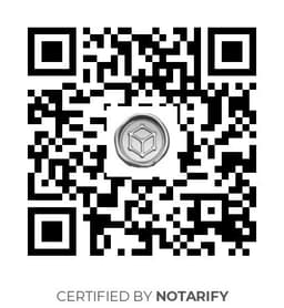 QR Code certificazione Notarify