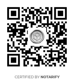 QR Code certificazione Notarify