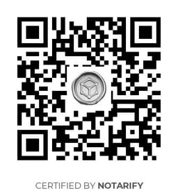 QR Code certificazione Notarify