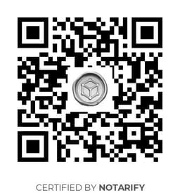 QR Code certificazione Notarify