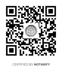 QR Code certificazione Notarify