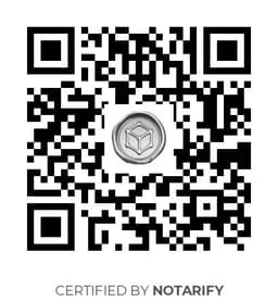 QR Code certificazione Notarify