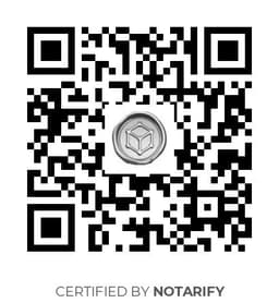 QR Code certificazione Notarify