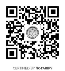 QR Code certificazione Notarify