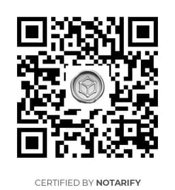 QR Code certificazione Notarify