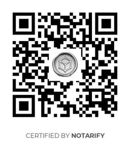 QR Code certificazione Notarify