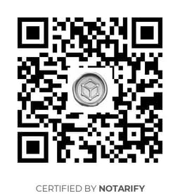 QR Code certificazione Notarify