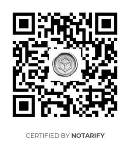 QR Code certificazione Notarify