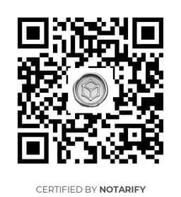 QR Code certificazione Notarify