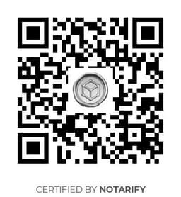 QR Code certificazione Notarify