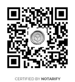 QR Code certificazione Notarify