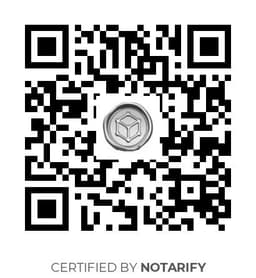 QR Code certificazione Notarify