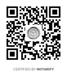 QR Code certificazione Notarify