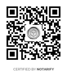 QR Code certificazione Notarify