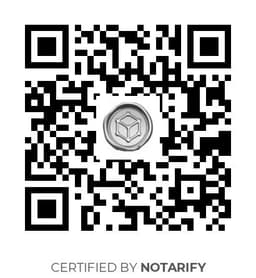 QR Code certificazione Notarify