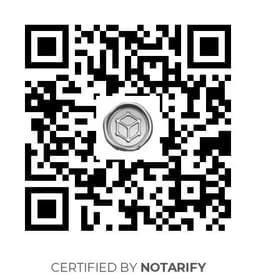 QR Code certificazione Notarify