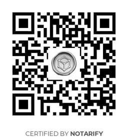 QR Code certificazione Notarify