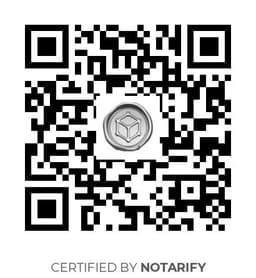 QR Code certificazione Notarify
