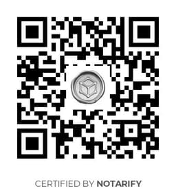 QR Code certificazione Notarify