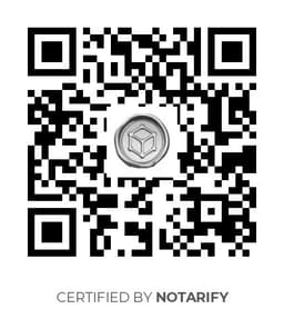 QR Code certificazione Notarify