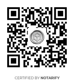 QR Code certificazione Notarify
