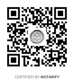 QR Code certificazione Notarify