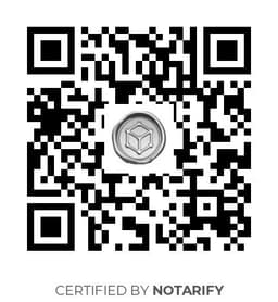 QR Code certificazione Notarify