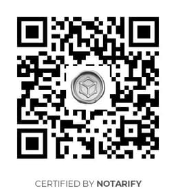 QR Code certificazione Notarify