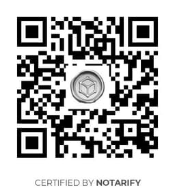 QR Code certificazione Notarify