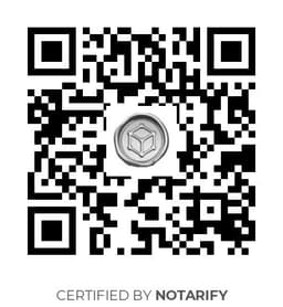 QR Code certificazione Notarify