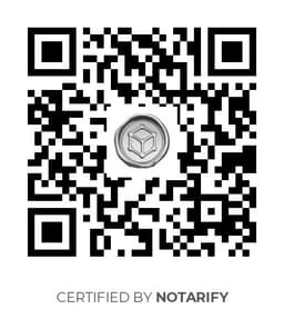 QR Code certificazione Notarify