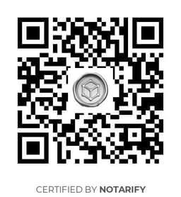 QR Code certificazione Notarify