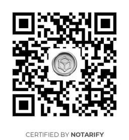 QR Code certificazione Notarify