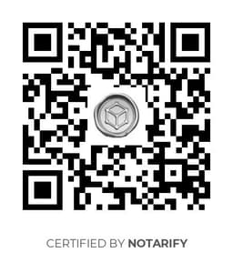 QR Code certificazione Notarify