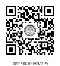 QR Code certificazione Notarify