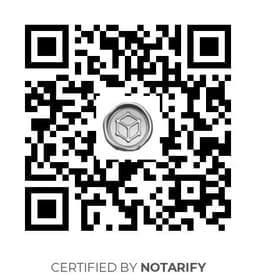 QR Code certificazione Notarify
