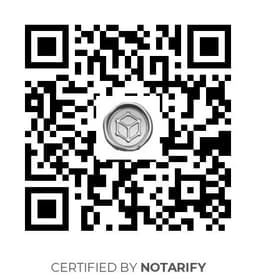 QR Code certificazione Notarify