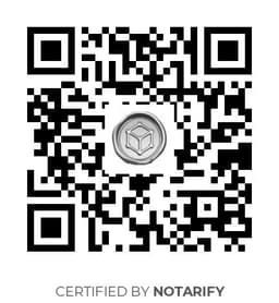 QR Code certificazione Notarify