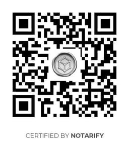 QR Code certificazione Notarify