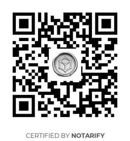 QR Code certificazione Notarify