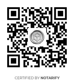 QR Code certificazione Notarify