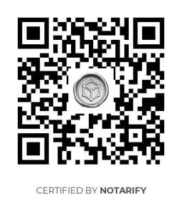 QR Code certificazione Notarify