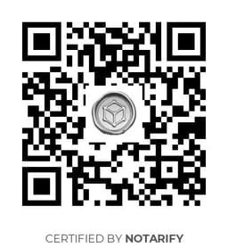 QR Code certificazione Notarify