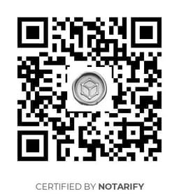 QR Code certificazione Notarify