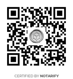 QR Code certificazione Notarify