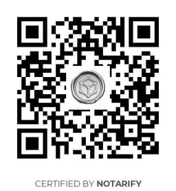 QR Code certificazione Notarify