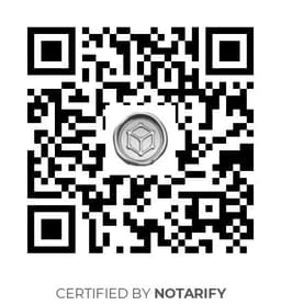 QR Code certificazione Notarify