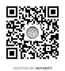 QR Code certificazione Notarify
