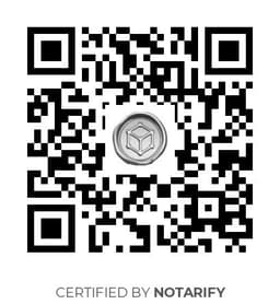 QR Code certificazione Notarify