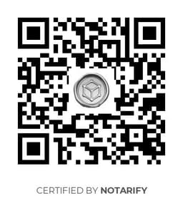 QR Code certificazione Notarify